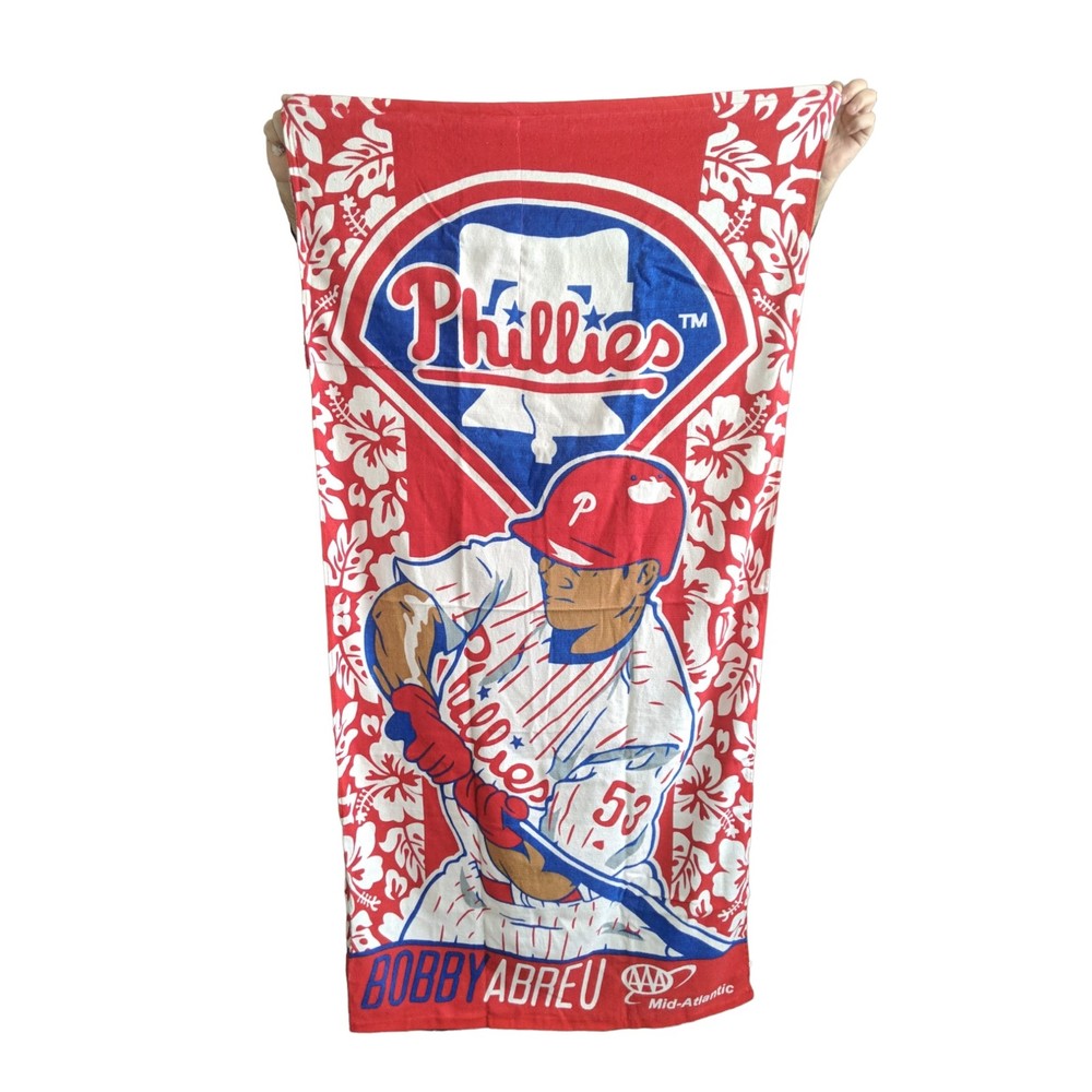 Bobby Abreu Phillies Cotton Throw With Pocket